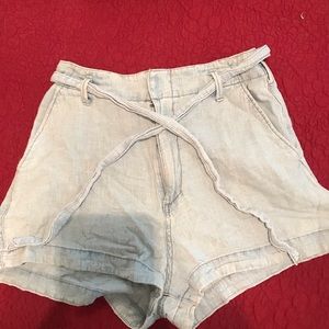 Abercrombie and Fitch High waisted denim shorts